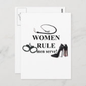 女は男を治める ポストカード (正面/裏面)