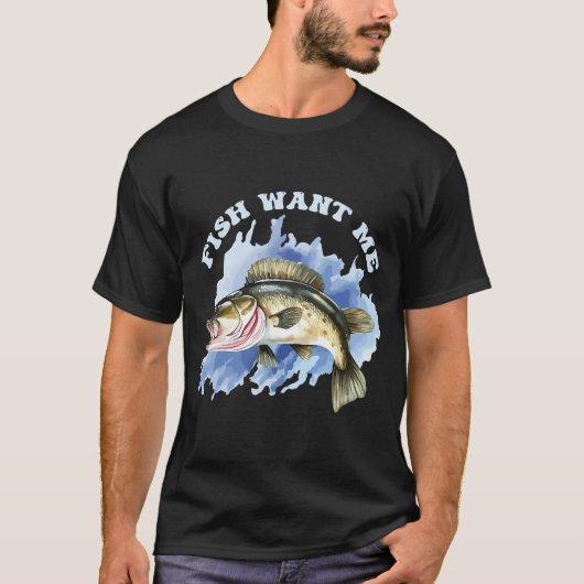 女は私を求め 魚は私を恐れる Tシャツ (正面)