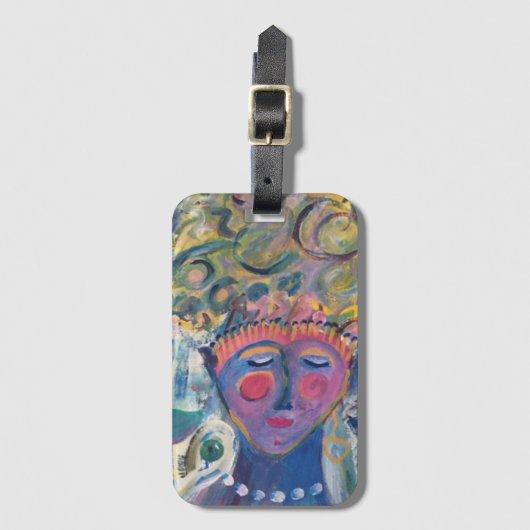 女は自分のドラマーに向かって行進する ラゲッジタグ (正面縦)