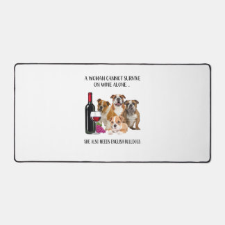 女は英国の生き延び土酒ばかりは飲めない デスクマット