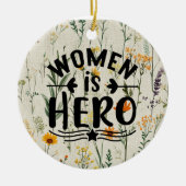 女は英雄 セラミックオーナメント (正面)