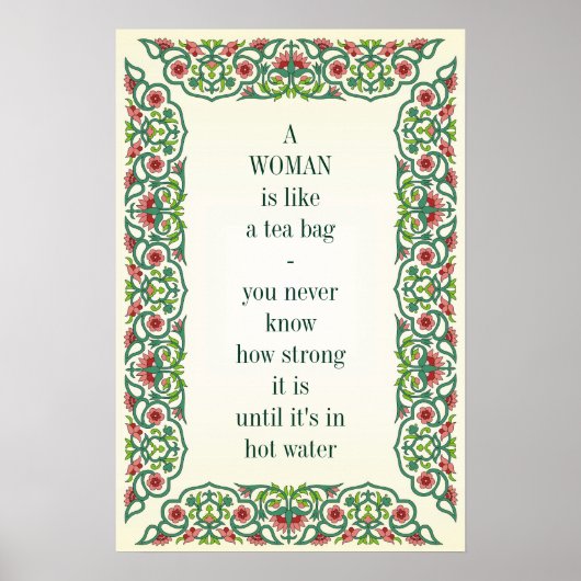 女は茶のバッグだ ポスター (正面)