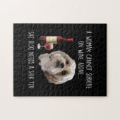 女は要生き延び求では酒ばかりが飲めない ジグソーパズル (横)