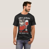 女は酒生き延びに酔わぬ十二歳 Tシャツ (正面フル)