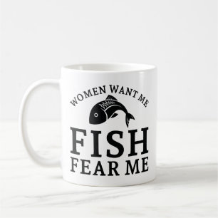 女は魚を欲しがるが怖い コーヒーマグカップ