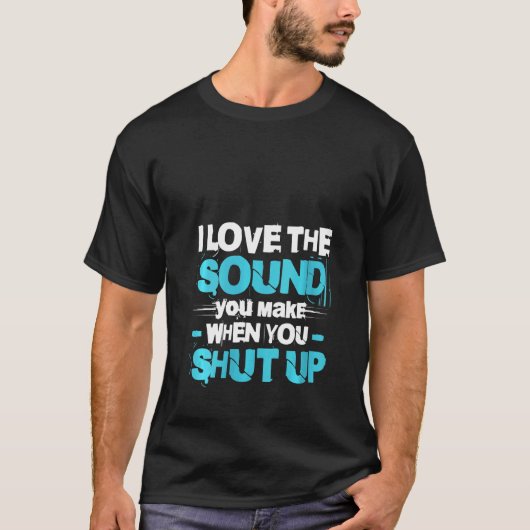 女は黙って聞く音が好きだ Tシャツ (正面)