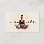 女めい想とヨガ | 部族パターン 名刺 (正面)