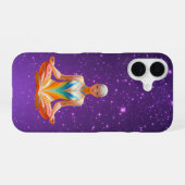 女めい想と星空 iPhone 16ケース (裏面横)