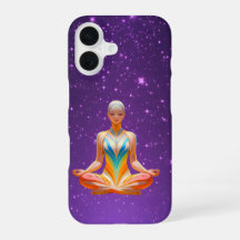 女めい想と星空