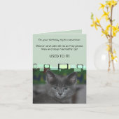 女も猫も好きなようにやる カード (黄色い花)