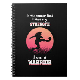 女やる気を起こさせるの子のサッカーに関する遊引用文 ノートブック