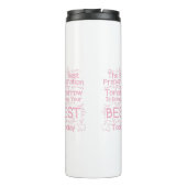 女やる気を起こさせるの子の引用文 – 今日のあなたの最高のする タンブラー (裏面)