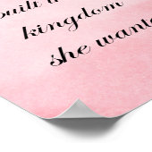 女やる気を起こさせる性引用文女王、強い、強い。 ポスター (角)