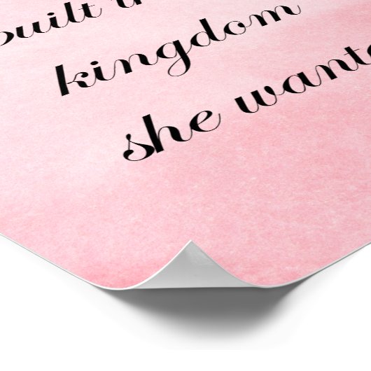 女やる気を起こさせる性引用文女王、強い、強い。 ポスター (角)