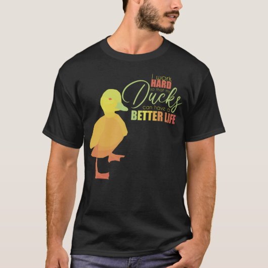 女をアヒルで黒くすることはできない Tシャツ (正面)
