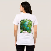 女を教育すると国を教育する トライブレンドＴシャツ (裏面全面)