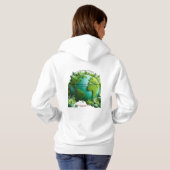 女を教育すると国を教育する パーカ (裏面フル)