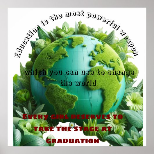 女を教育すると国を教育する ポスター (正面)