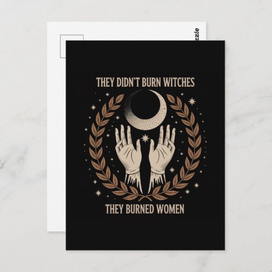 女を焼いた魔女は焼かなかった異教の ポストカード (正面/裏面)