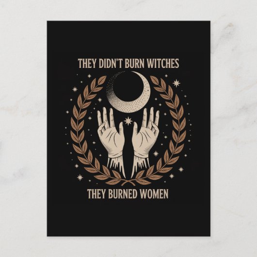女を焼いた魔女は焼かなかった異教の ポストカード (正面)
