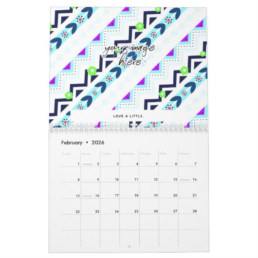 女アステカの子 カレンダー (2月 2026)