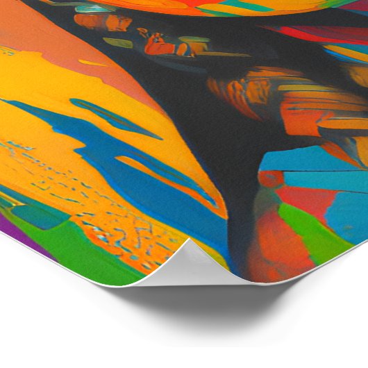 女アステカ美術 ポスター (角)