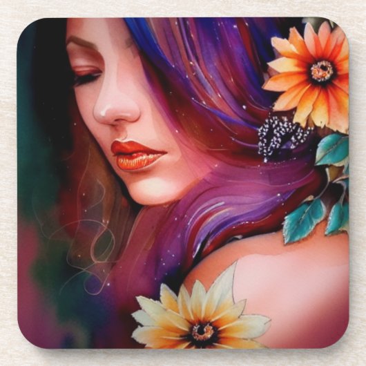 女アート性 コースター (正面)