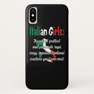 女イタリアンのおもしろい子 iPhone X ケース