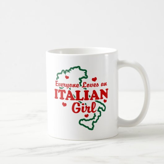 女イタリアンの子 コーヒーマグカップ (右)