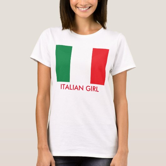 女イタリアンの子 Tシャツ (正面)