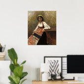 女イタリアン性 – ジャン – バプティスト – コローファインアート ポスター (ホームオフィス)