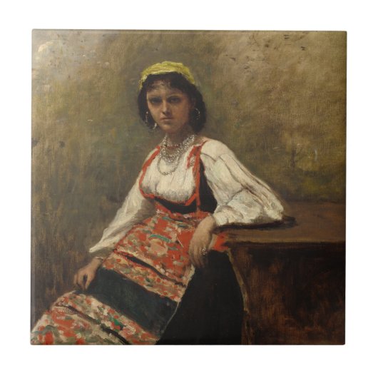 女イタリアン性（ラモリエリ）バイコロー タイル (正面)