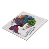 女インスパイアグリッターと金ゴールドセラミックタイル タイル (側面)