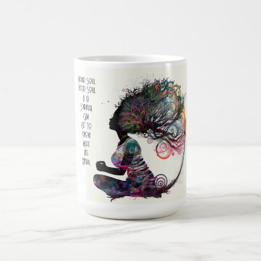 女インスパイアスピリチュアルジェムマグ コーヒーマグカップ (中央)