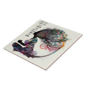 女インスパイアスピリチュアル宝石セラミックタイル タイル (側面)