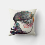 女インスパイアスピリチュアル宝石 クッション (裏面)