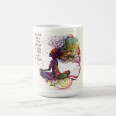 女インスパイア性オープンハートマググ コーヒーマグカップ (中央)