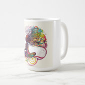 女インスパイア性オープンハートマググ コーヒーマグカップ (正面右)