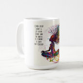 女インスパイア性オープンハートマググ コーヒーマグカップ (正面左)