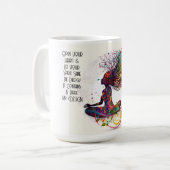 女インスパイア性オープンハートマググ コーヒーマグカップ (正面左)