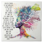 女インスパイア祖歌陶瓦 タイル (正面)