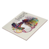 女インスパイア開ハート陶磁器タイル タイル (側面)