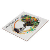 女インスパイア魂の旅セラミックタイル タイル (側面)