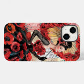 女エレガントとモダンケピーのフローラドレス Case-Mate iPhoneケース (裏面 (横))