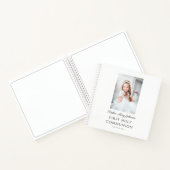 女エレガントの子の写真ファーストコミュニオンゲストブック ノートブック (内部)