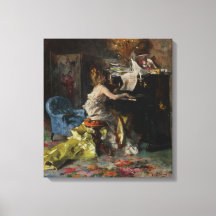 女エレガントの遊ピアノ(ジョバンニ・ボルディーニ)