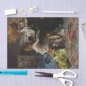 女エレガントの遊ピアノ(ジョバンニ・ボルディーニ) 薄葉紙 (クラフト)