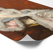 女エレガントポートレートヴィンテージウォールアート ポスター (角)