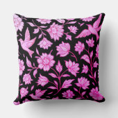 「女エレガント人のための勇気ブラック枕 クッション (裏面)