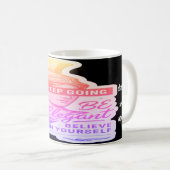 女エレガント性のための勇気マグ コーヒーマグカップ (正面右)